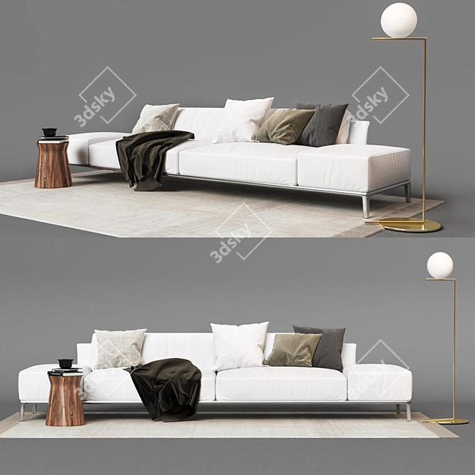 Poliform Park: Stylish Furniture Set 3D model image 1