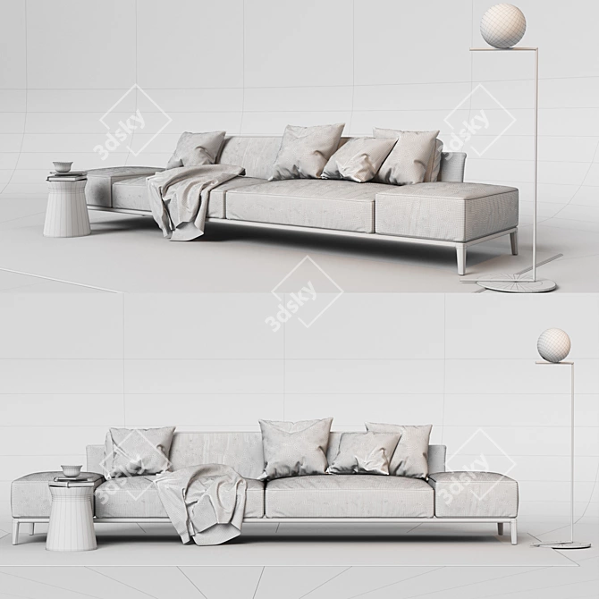 Poliform Park: Stylish Furniture Set 3D model image 3