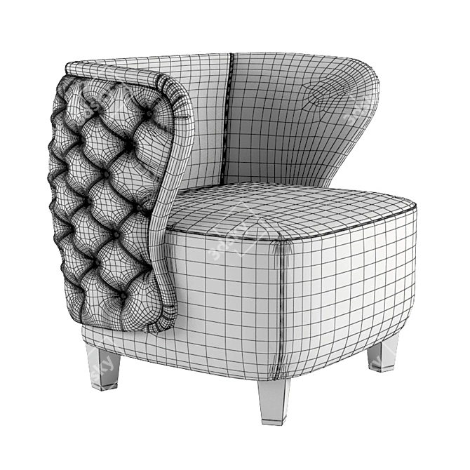 Heritage Annabelle Accent Chair 3D model image 3