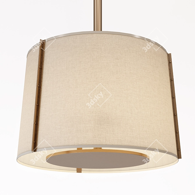 Bari Pendant Lamp: Elegant, Versatile Lighting 3D model image 1