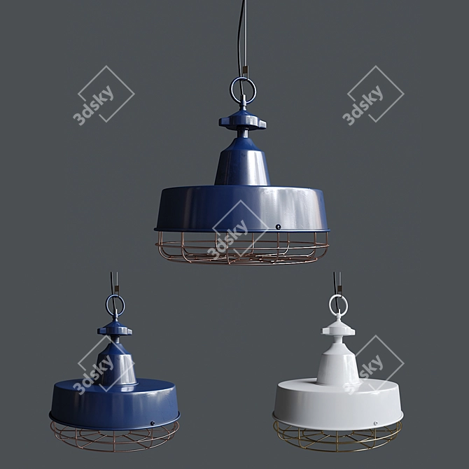 Elegant Gasby Pendant Lamp 3D model image 1
