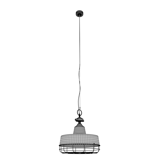 Elegant Gasby Pendant Lamp 3D model image 2