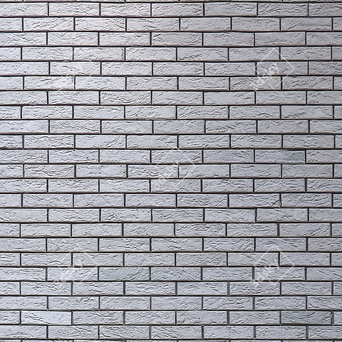 Title: Seamless White Bricklaying Texture 3D model image 3