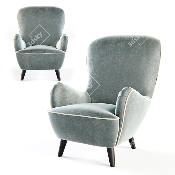 La Fibule Hepburn Armchair 3D model image 1