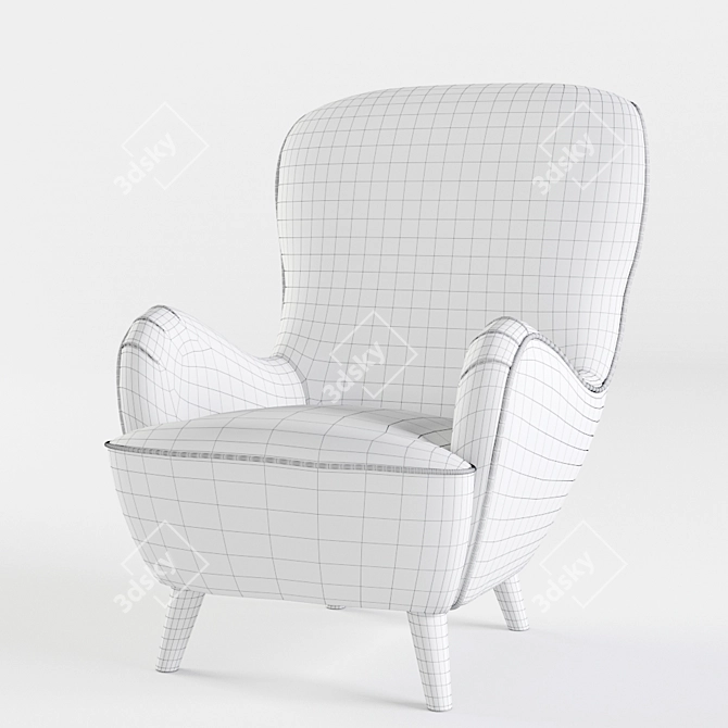 La Fibule Hepburn Armchair 3D model image 3