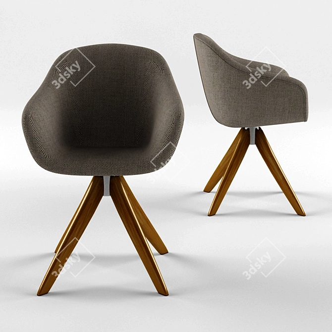 MOOOI Canal Chair: Mediterranean-inspired Elegance 3D model image 2