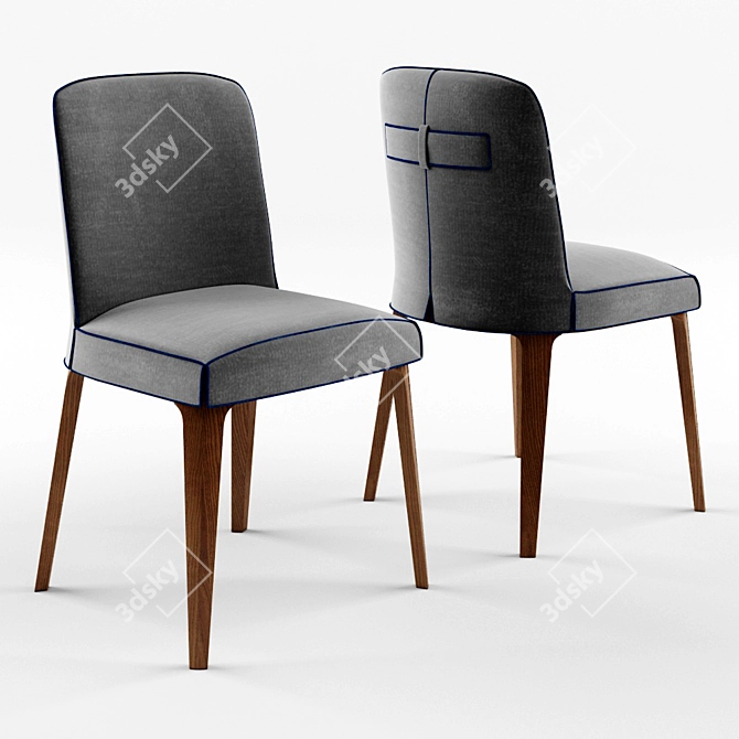 Personalized Dining Chair 3D model image 1