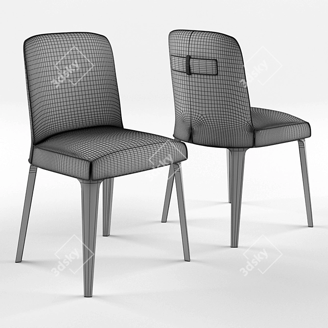 Personalized Dining Chair 3D model image 3