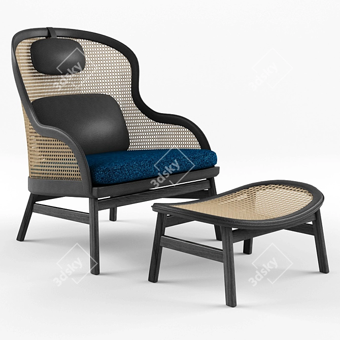 Dandy Lounge: Chic Comfort by Pierre Sindre 3D model image 1