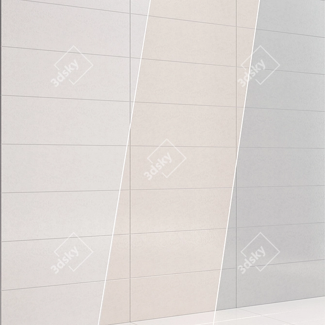 Elegant Linum Stone Ceramic Tiles 3D model image 3