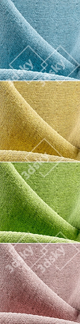 Cozy Knitted Fabric in 4 Colors 3D model image 2