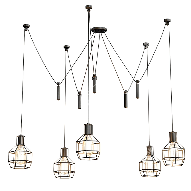 Sleek Pendant Lights for Modern Homes 3D model image 1