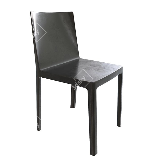 Sleek Textured Chair 3D model image 2