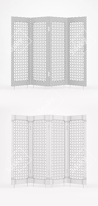 Stellar Works Lunar Room Divider 3D model image 3