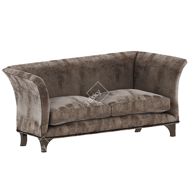 Elegant Warwick Sofa: Classic Lines & Modern Appeal 3D model image 1