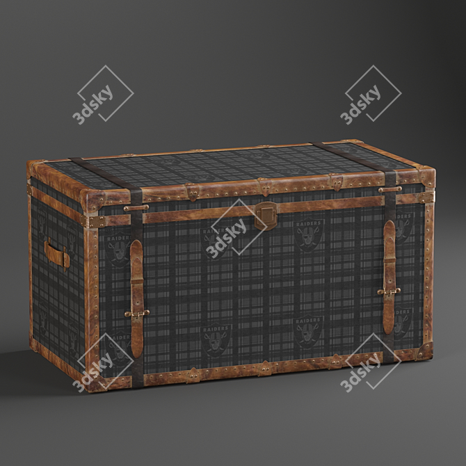 Oakland Raiders Genuine Leather Trunk 3D model image 2