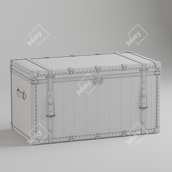 Oakland Raiders Genuine Leather Trunk 3D model image 3