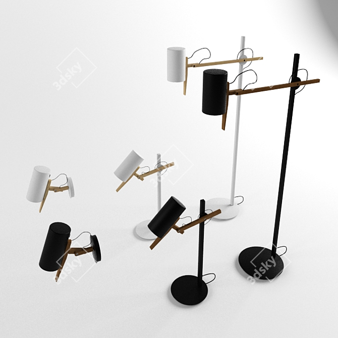Modern Scantling Lamp Collection 3D model image 1