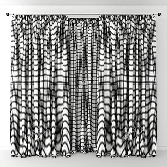 Elegant Drapes for Your Home 3D model image 2