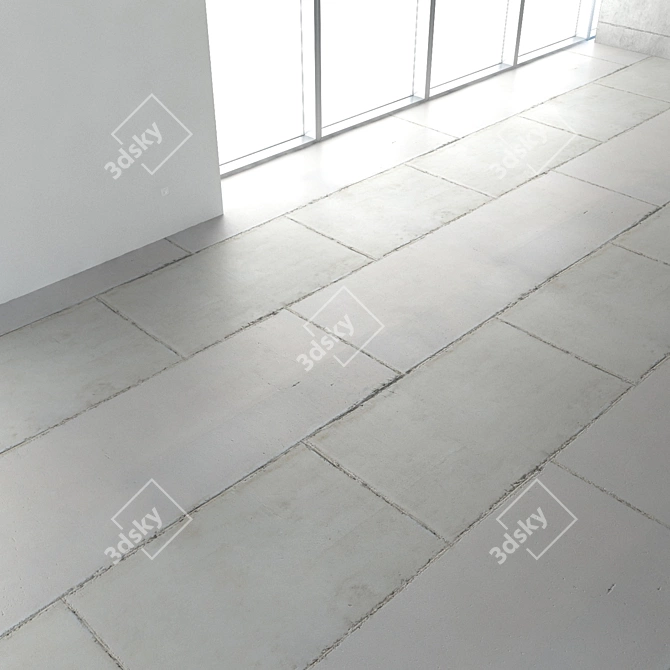 Title: Seamless Concrete Textured Floor 3D model image 2