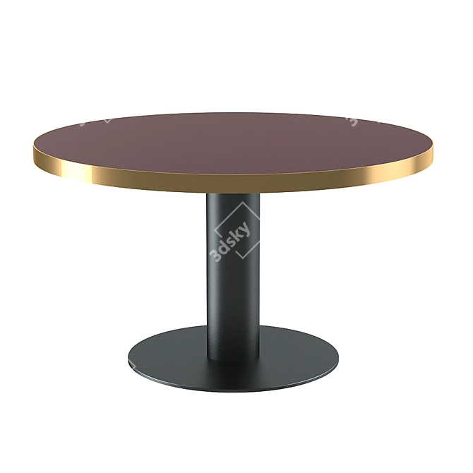 Premium Gubi Round Table Set 3D model image 2