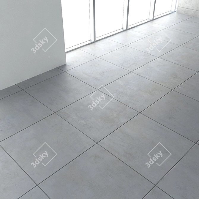Seamless Concrete Floor Texture 3D model image 3