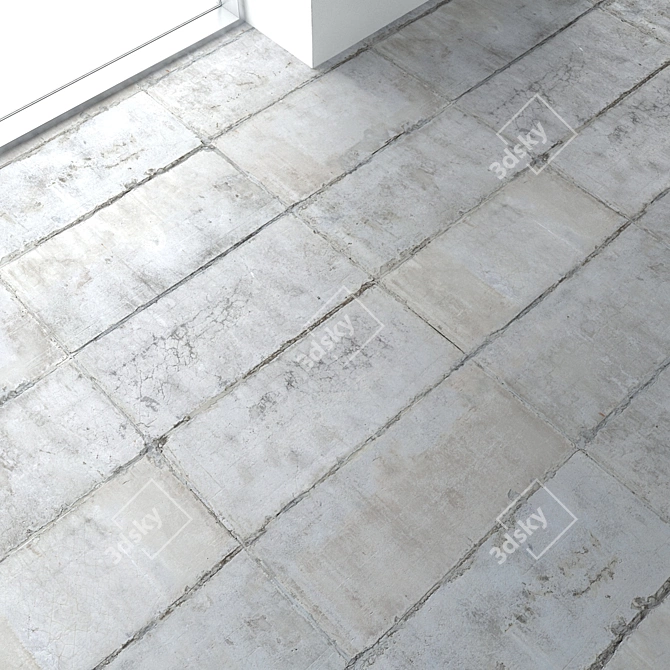 Seamless Concrete Texture: Customizable Design 3D model image 1