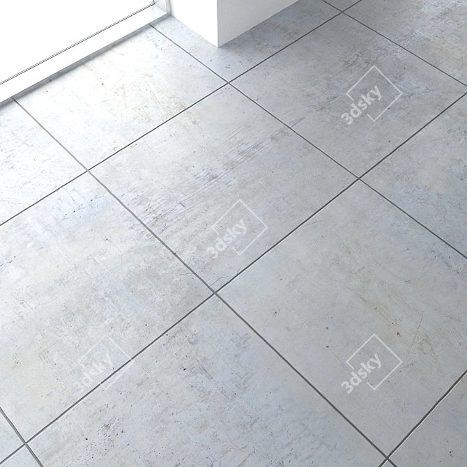 Seamless Concrete Floor - 4K Texture 3D model image 2