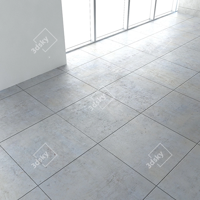 Seamless Concrete Floor - 4K Texture 3D model image 3