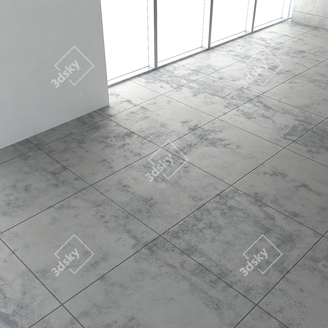 Seamless Concrete Floor Texture 3D model image 3