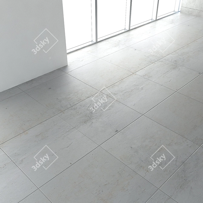 Seamless Concrete Floor Texture 3D model image 3