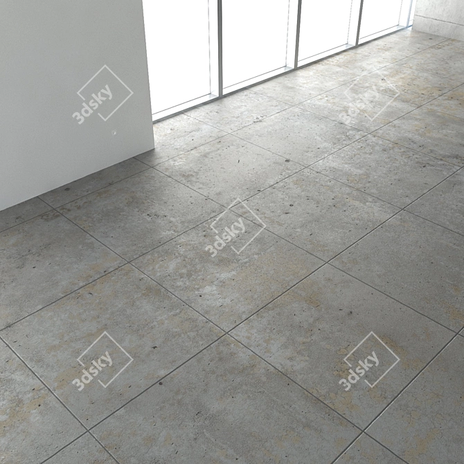 Seamless Concrete Floor Texture 3D model image 3