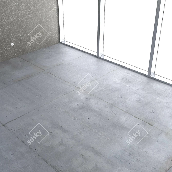 Seamless Concrete Texture 3D model image 2