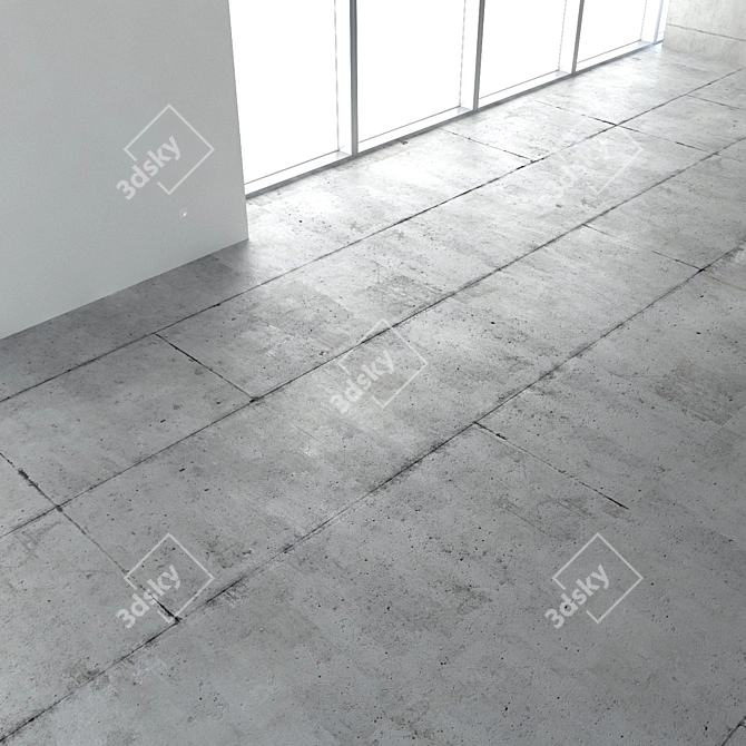 Seamless Concrete Texture 3D model image 1