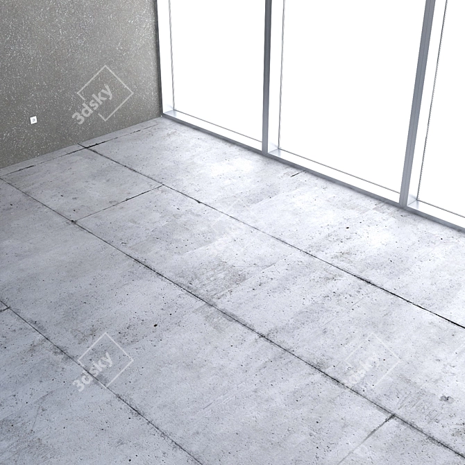 Seamless Concrete Texture 3D model image 2