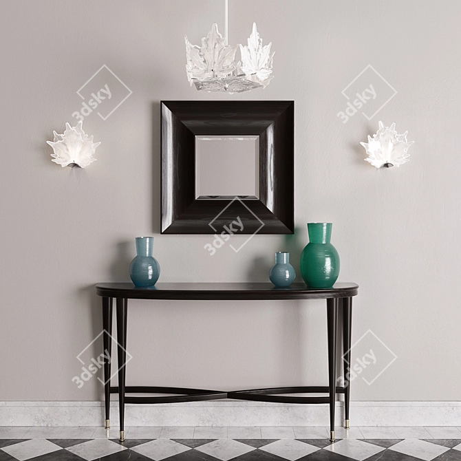 Elegant Champs Elysees Chandelier & Wall Sconce 3D model image 1