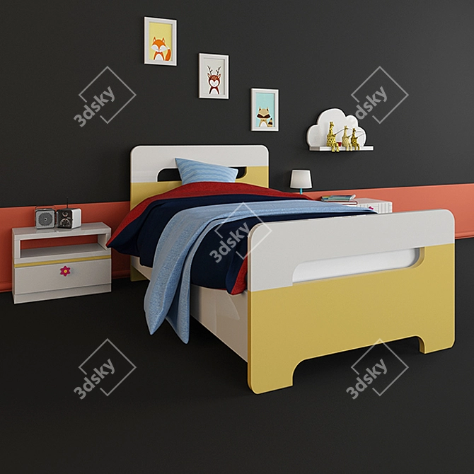 Archived 3D Bed Model with Vray 3D model image 2