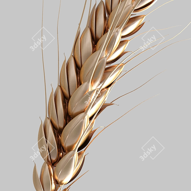 Golden Grain Harvest 3D model image 1