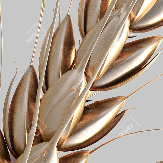 Golden Grain Harvest 3D model image 2