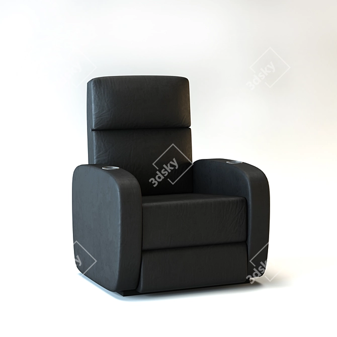 2018 Home Theater Chair: Ultimate Comfort 3D model image 1