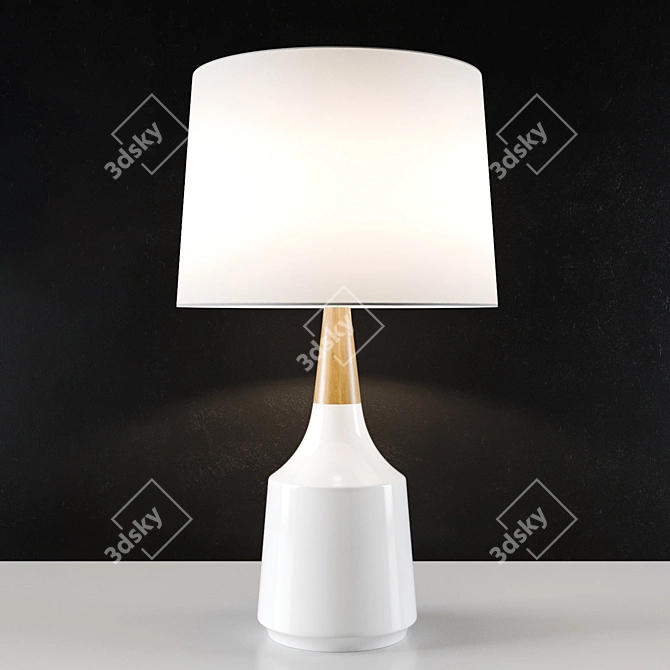 Scandi Chic: Aida Table Lamp 3D model image 1