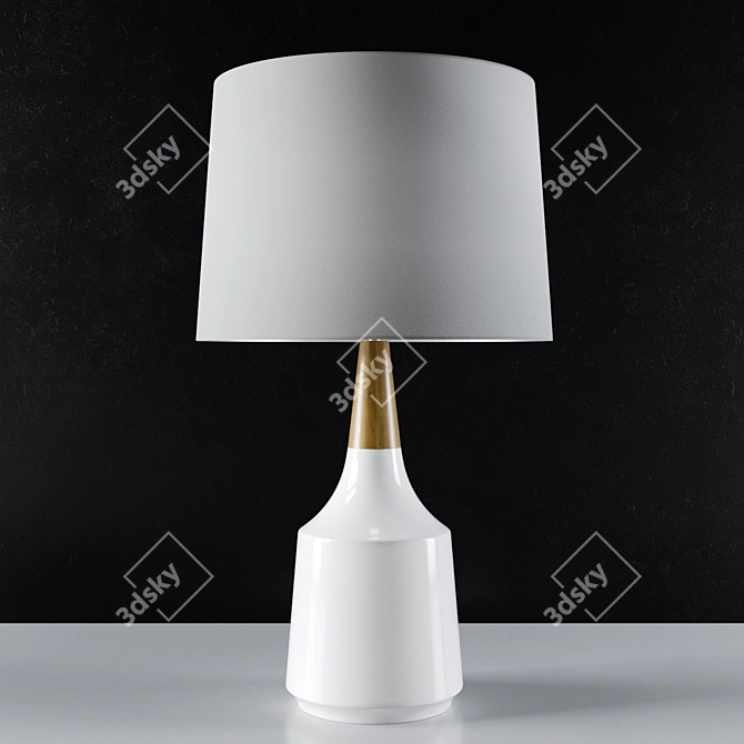 Scandi Chic: Aida Table Lamp 3D model image 2