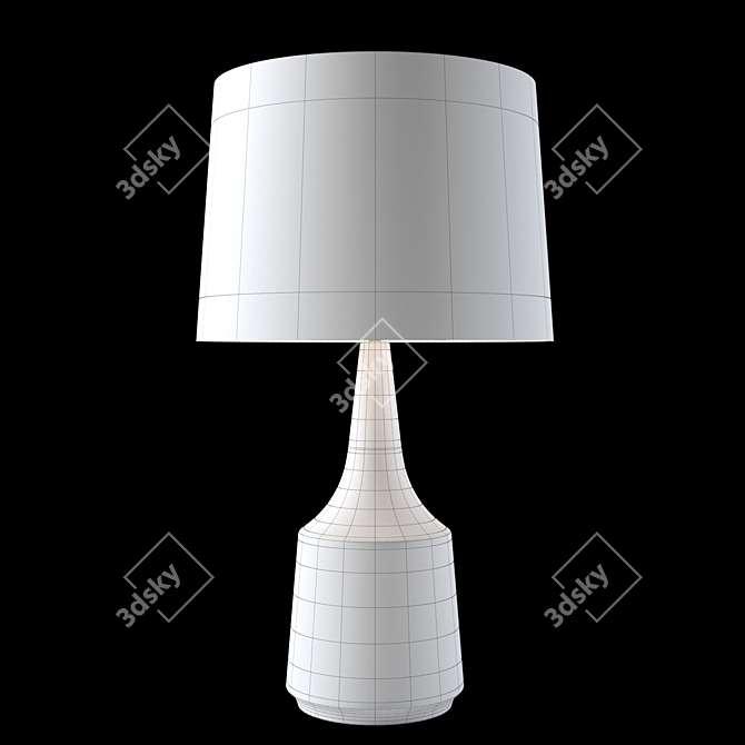 Scandi Chic: Aida Table Lamp 3D model image 3