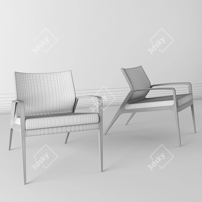 Elegant Australian Chair: Timeless Beauty 3D model image 2