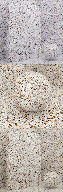 Title: Seamless Stone & Quartz Coating Set 3D model image 2