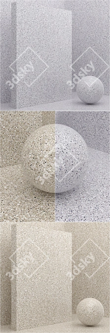 Title: Seamless Stone & Quartz Coating Set 3D model image 3