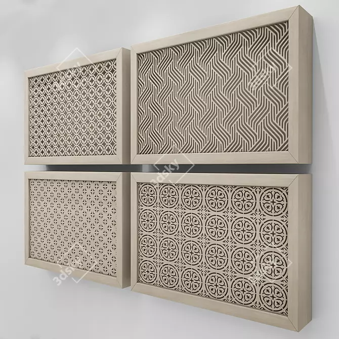 Durable Radiator Grating for Efficient Air Circulation 3D model image 2