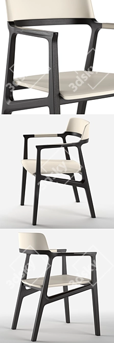 Giorgetti Alexa Chair: Sleek Design, High-Quality Materials 3D model image 2