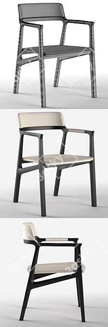 Giorgetti Alexa Chair: Sleek Design, High-Quality Materials 3D model image 3