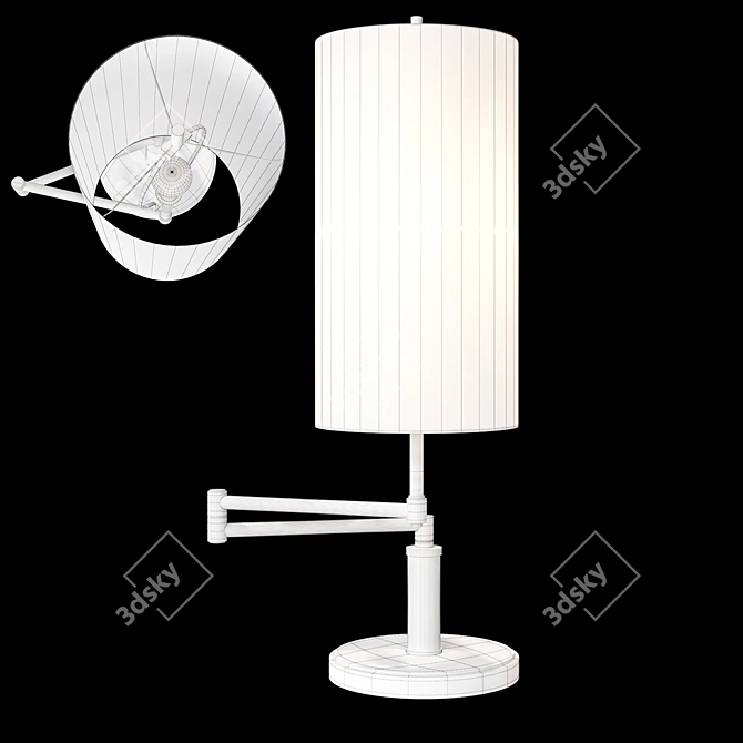 Anton Swing Arm Table Lamp 3D model image 2